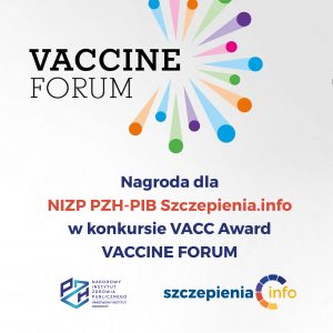 Nagroda dla NIZP PZH-PIB Szczepienia.info w konkursie VACC Award...