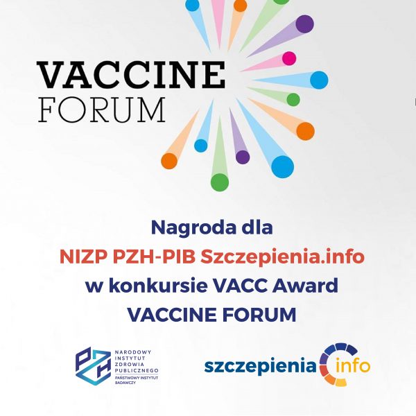 Nagroda dla NIZP PZH-PIB Szczepienia.info w konkursie VACC Award...
