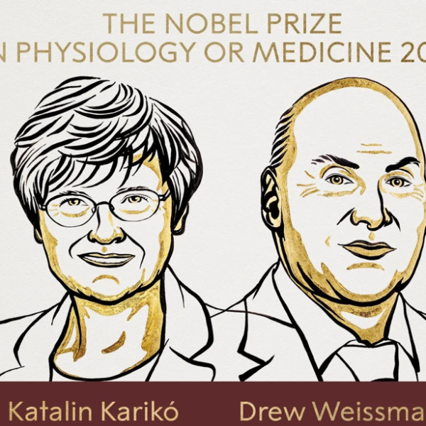 Nagroda Nobla przyznana odkrywcom technologii mRNA wykorzystanej w szczepionkach...