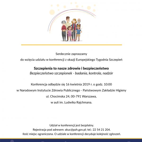Zaproszenie na konferencję „Szczepienia to nasze zdrowie i bezpieczeństwo....