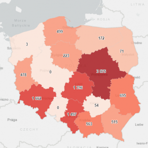  
Ministerstwo Zdrowia uruchomiło interaktywne mapy i wykresy dla...