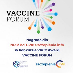 Nagroda dla NIZP PZH-PIB Szczepienia.info w konkursie VACC Award...